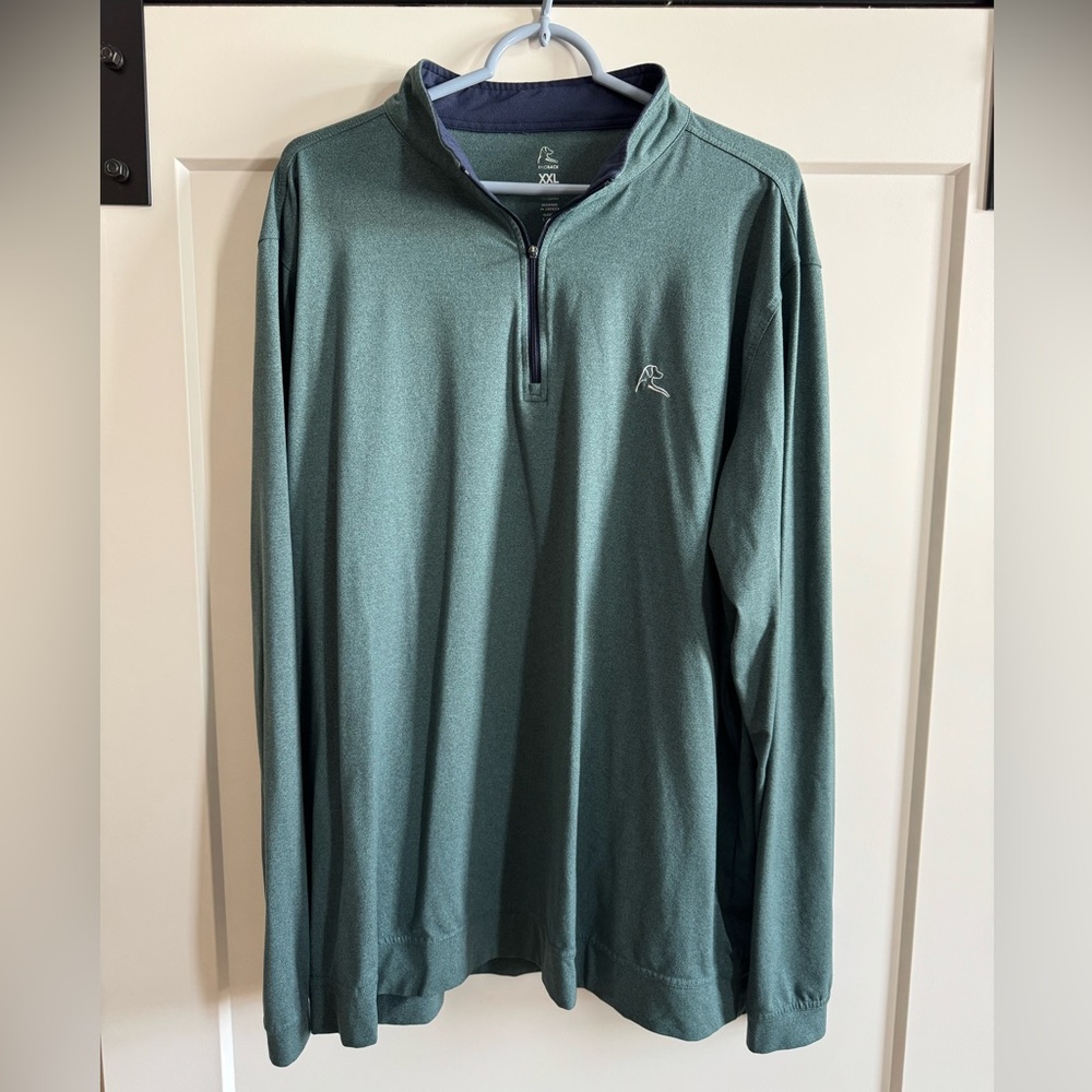 Rhoback Performance Quarterzip - XXL - Heather Green